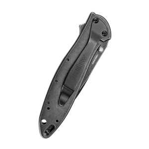 Couteau de poche Kershaw Leek, lame en composite, BlackWash