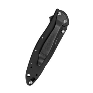 Couteau de poche Kershaw Leek, noir, lame dentelée