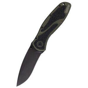 Couteau de poche Kershaw Blur, vert olive & noir