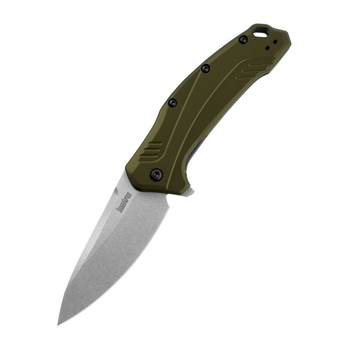 Couteau de poche Kershaw Link Olive Aluminium