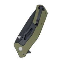 Couteau de poche Kershaw Knockout, vert olive & noir