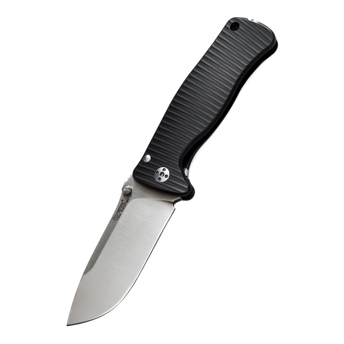 Coltello tascabile SR2 alluminio nero, satinato, Lionsteel