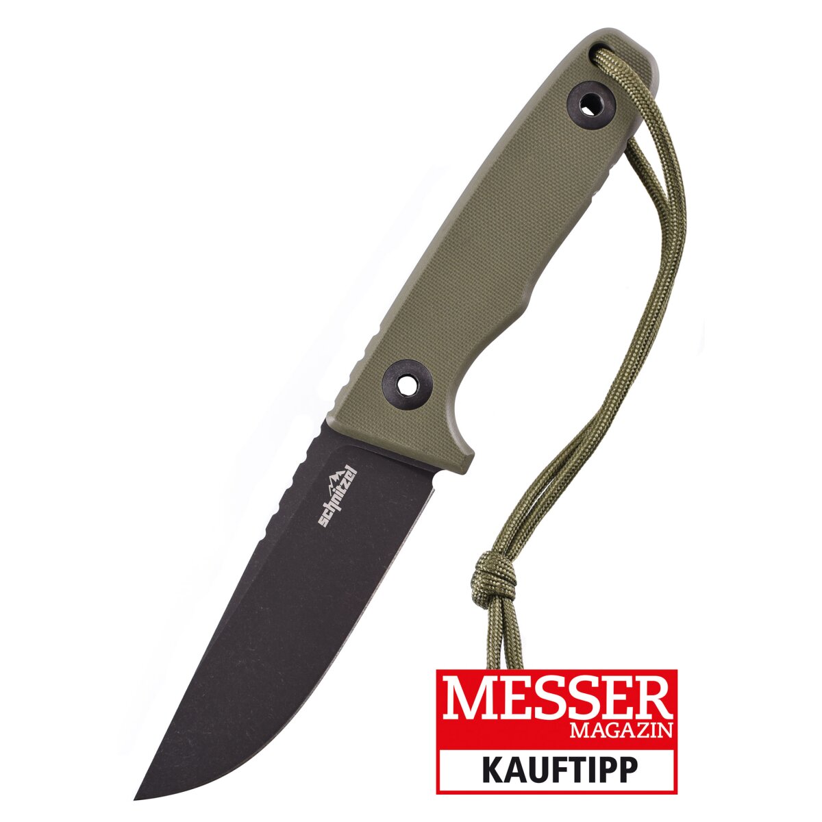 Schnitzel TRI, coltello da esterno, verde