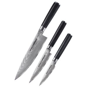 Samura DAMASCUS Set de couteaux de cuisine 3...