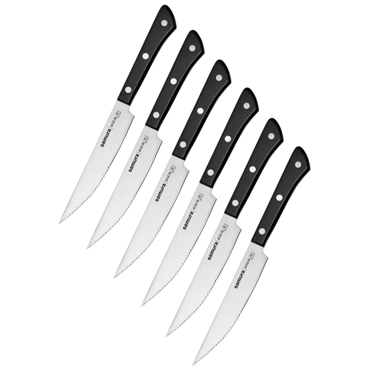 Set di 6 coltelli da bistecca Samura Harakiri