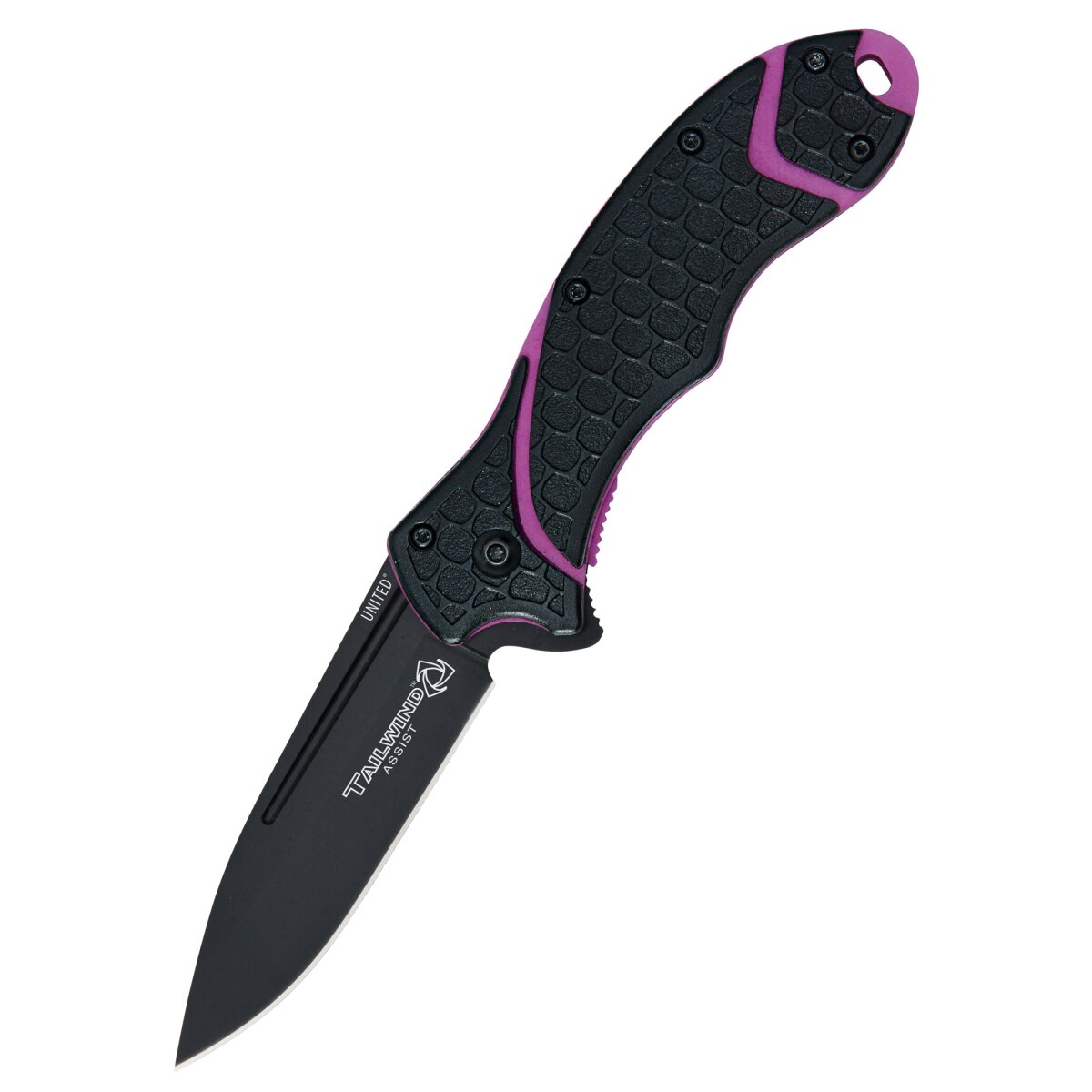 Tailwind Atomic Steel Drop Point Pocket Knife, Pink