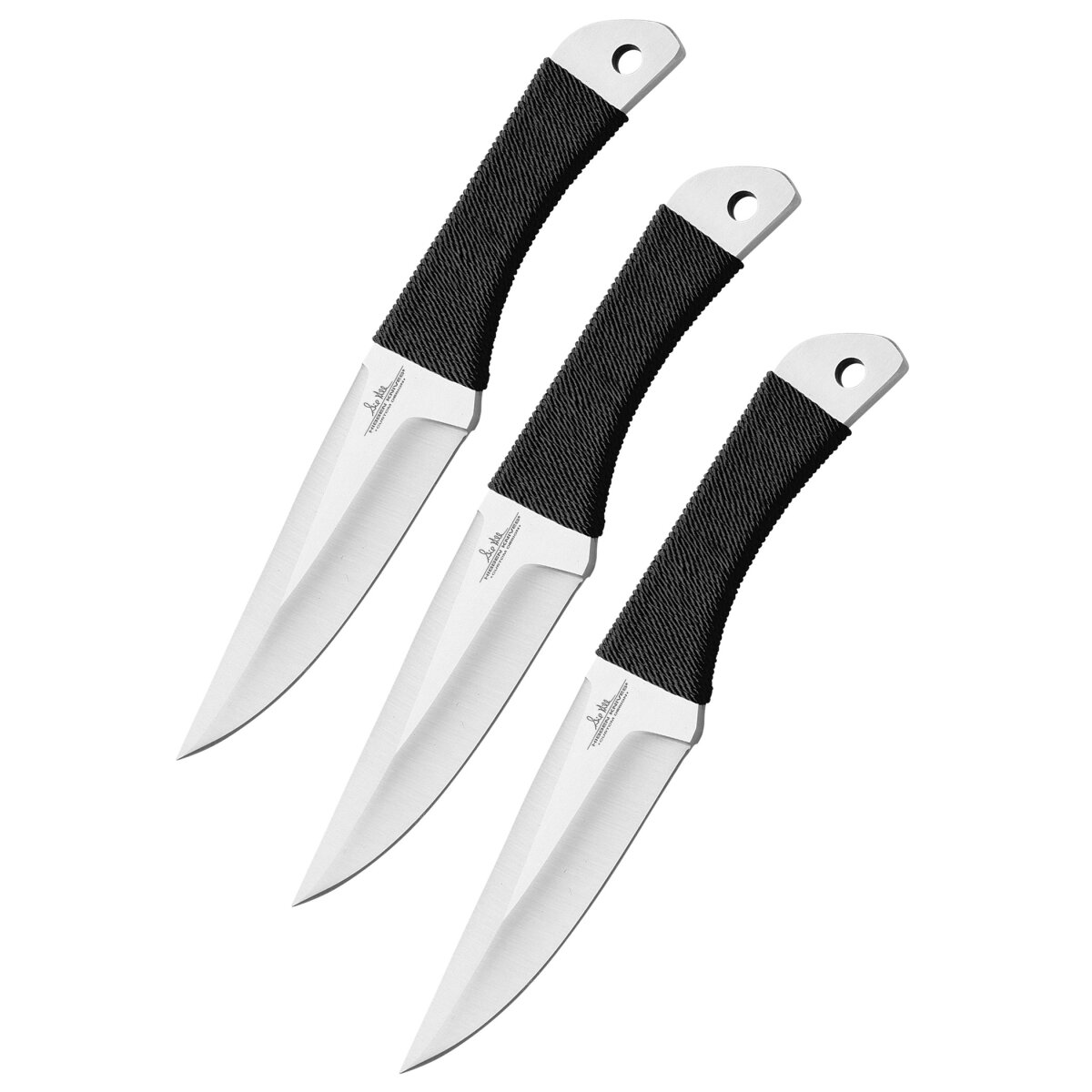 Gil Hibben - Set di 3 coltelli da lancio con manico in...