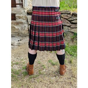 Kilts écossais, 8 Yard Kilt, Black Stewart Tartan