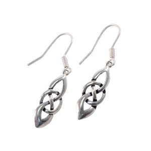 Celtic earrings silver plated &quot;double...