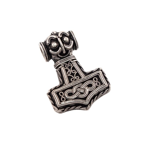 Pendentif marteau de Thor argenté "Ödeshög