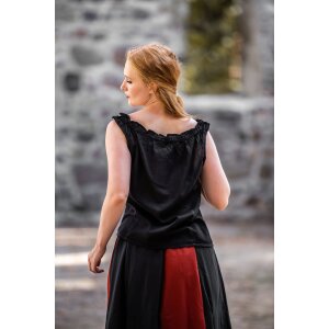 Blouse dété sans manches "Adele" Noir