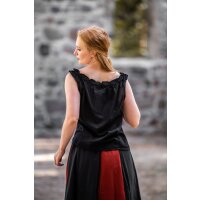 Blouse dété sans manches "Adele" Noir