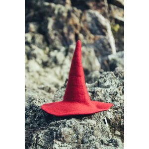 Chapeau de sorcière "Dolores" rouge pour enfants