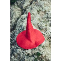 Chapeau de sorcière "Dolores" rouge pour enfants
