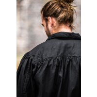 Chemise à lacets pirate "Artur" avec col Noir