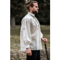 Chemise Renaissance à lacets et col montant Coton / Lin