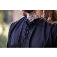 Chemise paysanne noire "Felix