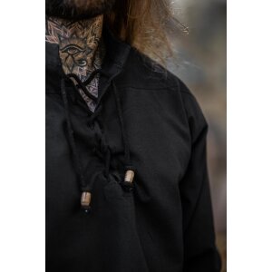 Chemise médiévale noire "Ansbert