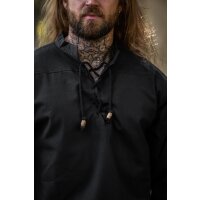 Chemise médiévale noire "Ansbert