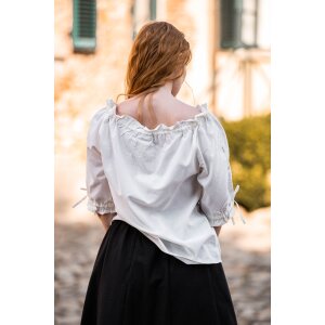 Medieval short sleeve blouse Natural "Sandra"