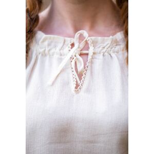 Blouse médiévale avec dentelle nature "Bettina