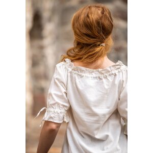 Medieval short sleeve blouse Natural "Vera"