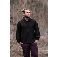 Chemise médiévale noire "Ferdinand