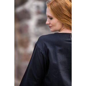 Blouse médiévale noire "Tilda