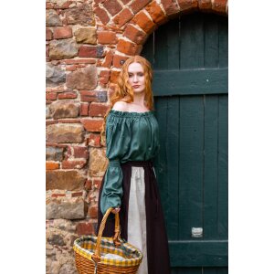 Blouse médiévale classique Vert "Emma