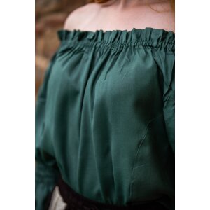 Blouse médiévale classique Vert "Emma