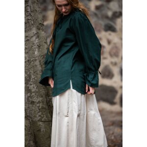 Blouse médiévale verte "Morgan