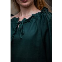 Blouse médiévale verte "Morgan