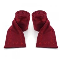 Couvre-mollets en laine avec broderie rouge "Hannes