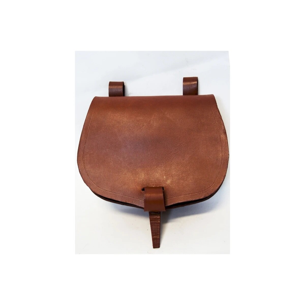 Sac banane en cuir marron "Nora