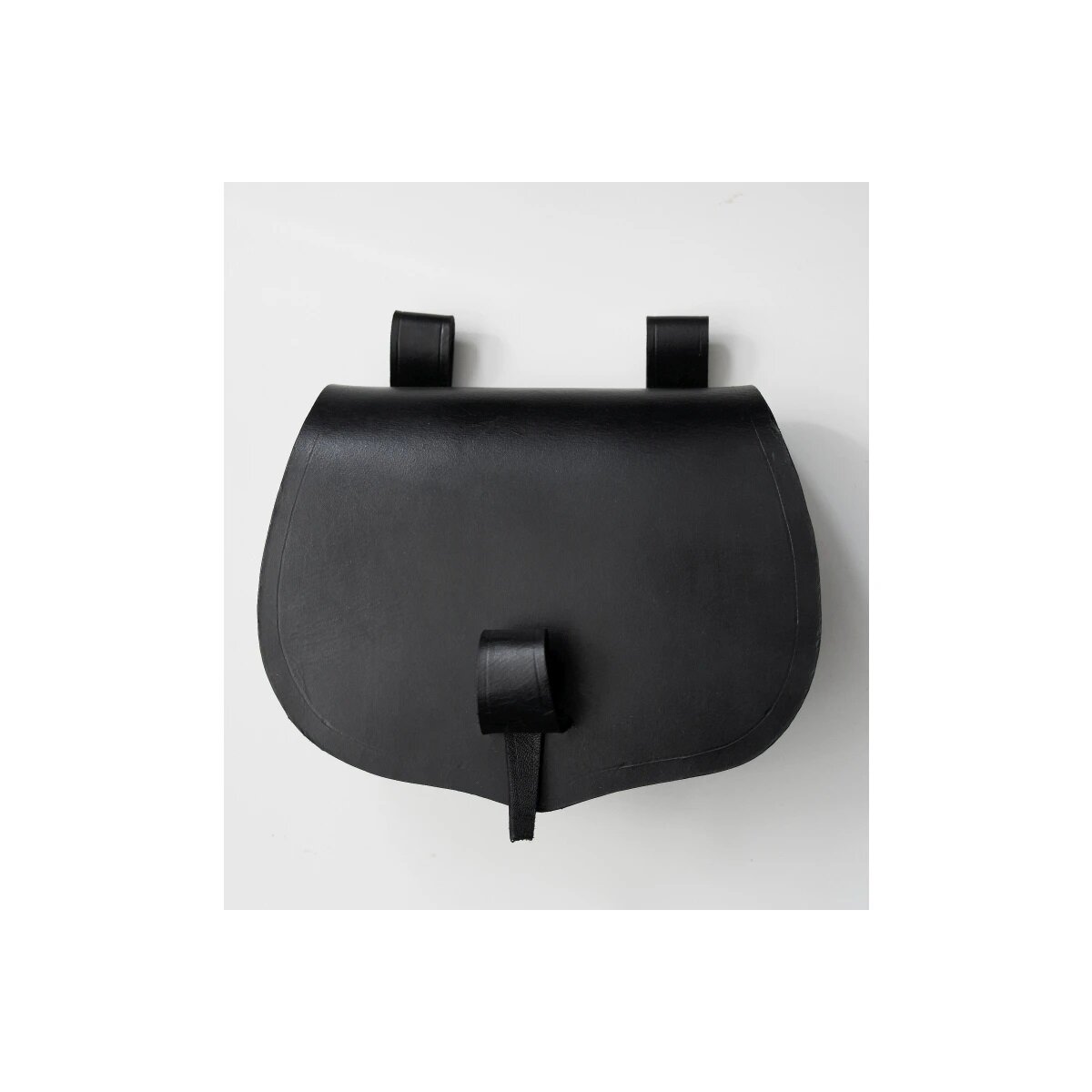 Leather belt bag Black "Nora"