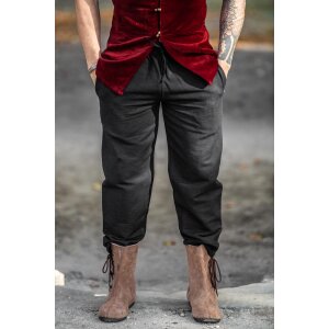 Pantalon m&eacute;di&eacute;val noir...