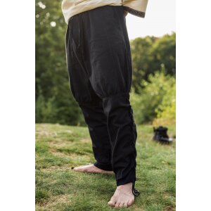 Pantalon Rush avec laçage des jambes Noir "Magnus