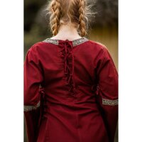 Robe médiévale avec bordure rouge "Sophie