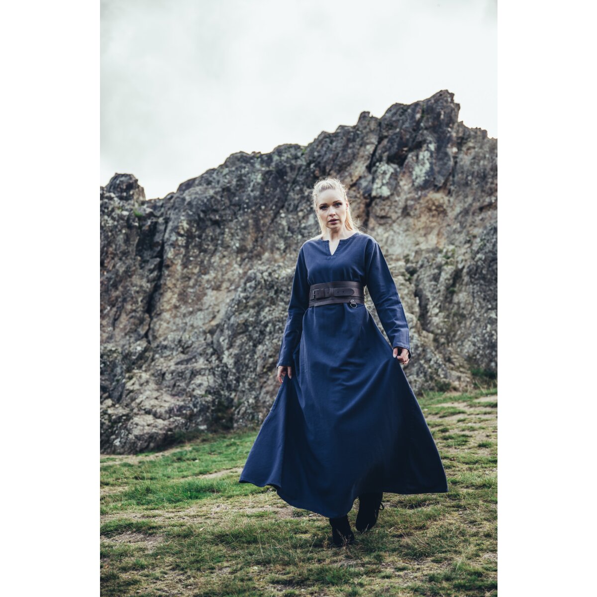 Wikinger Unterkleid Baumwolle Midnight Blue...