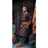 Tunique viking en laine brune "Olvisson