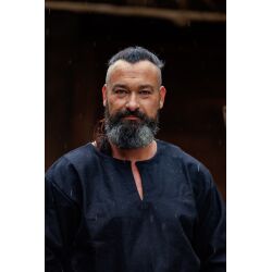 Tunique viking en laine noire "Olvisson