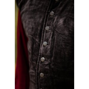 Gilet de velours noble brun "Pierre