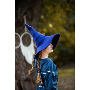 Chapeau de sorcière bleu "Agata
