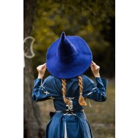 Chapeau de sorcière bleu "Agata