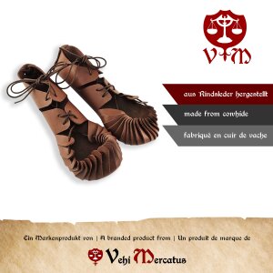 Medieval bund shoes brown