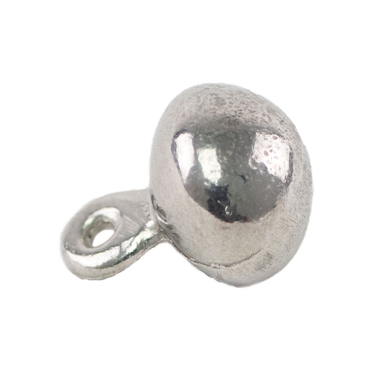 Pewter button round large