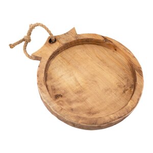 Rustic wooden bowl large