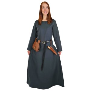 Robe ou sous-robe médiévale classique bleue "Amalie"