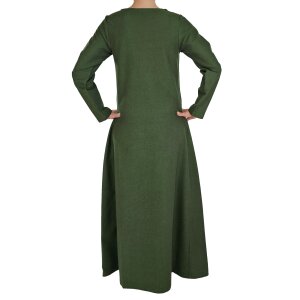 Robe ou sous-robe médiévale classique verte "Amalie"