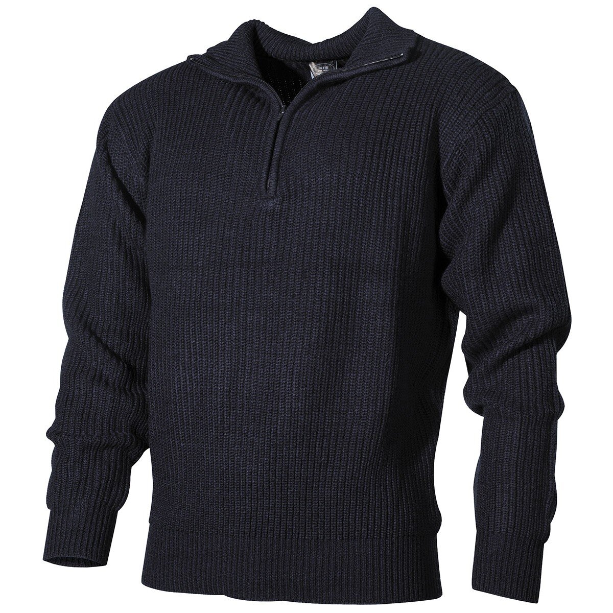 Pullover, "Troyer", bleu, avec fermeture...